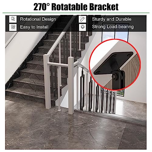 Postes de barandilla para cubiertas y porches con balaustrada rectangular de 4 piezas 6