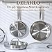 DELARLO Kitchen Whole Body Tri-Ply Stainless Steel Frying Pan, 12 inch,Stainless Steel, Oven safe induction skillet, Pots and Pans set,Suitable for All Stove