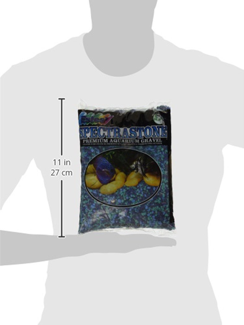 Estes Spectrastone Gravier Bleu Jean pour Aquarium d'eau Douce, Sac de 2,3 kg