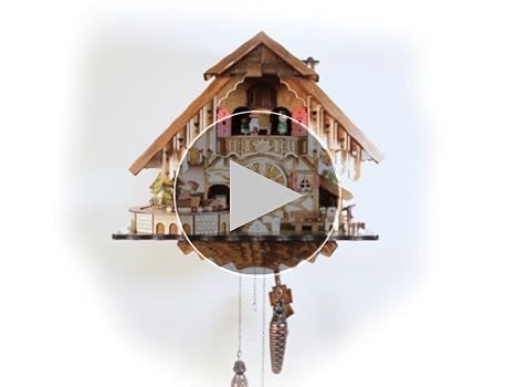 Amazon.co.jp: クォーツ式鳩時計 シュヴァルツヴァルド（黒い森