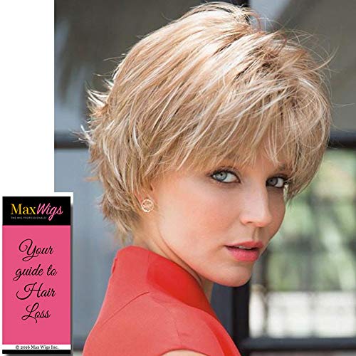 Noriko Nori Wig Color Sugar Cane Rooted Wigs 5" Short Wavy Textured Hair Style Synthetic Open Weft Basic Average Cap Top Volume Bundle MaxWigs Hairloss Booklet