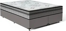 Cama Box com Colchão de Espuma D33 Pillow In D'Angelis Ortosleep (Queen)