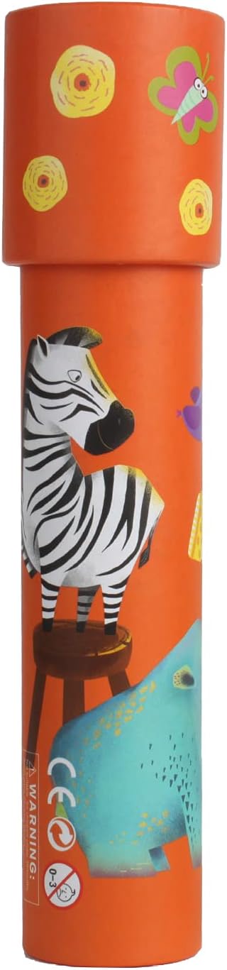 Kaleidoscopes Educational Toy Kaleidoscope for Kids Boys and Girls ZWHT0204 (1 Pcs,Rhino and zebra)