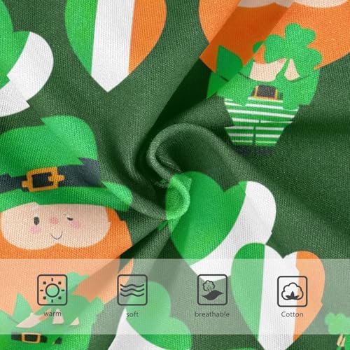 Girls Underwear Toddler 2t Cotton Girl Panties Cute Flower Undies Kids Briefs Cute Leprechauns Shamrocks Green3