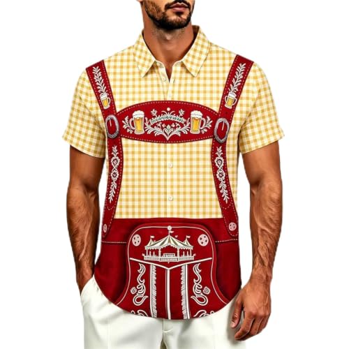 Camisa de carnaval tradicional con cuello para celebraciones de hombre y fiestas populares