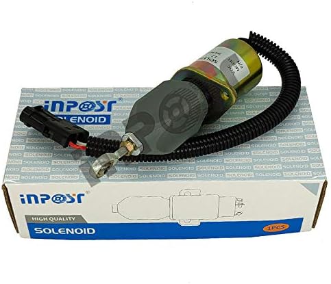 3919422 12V Shutoff Solenoid Valve Stop Solenoid for Yanmar Cummins Synchro Start Kubota Ford Bobcat