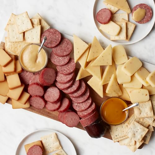 Hickory Farms Smoked Cheddar Cheese Blend, Pack of 3, 10 ounces each - Charcuterie Cheese