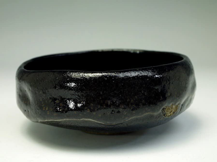 ナ*ン様 大樋長左衛門 茶碗 即中斎 茶道具 黒平茶碗 工芸品 骨董品 Amazon.co.jp: 真作保証□九代 大樋長左衛門作 数印黒平茶碗 銘