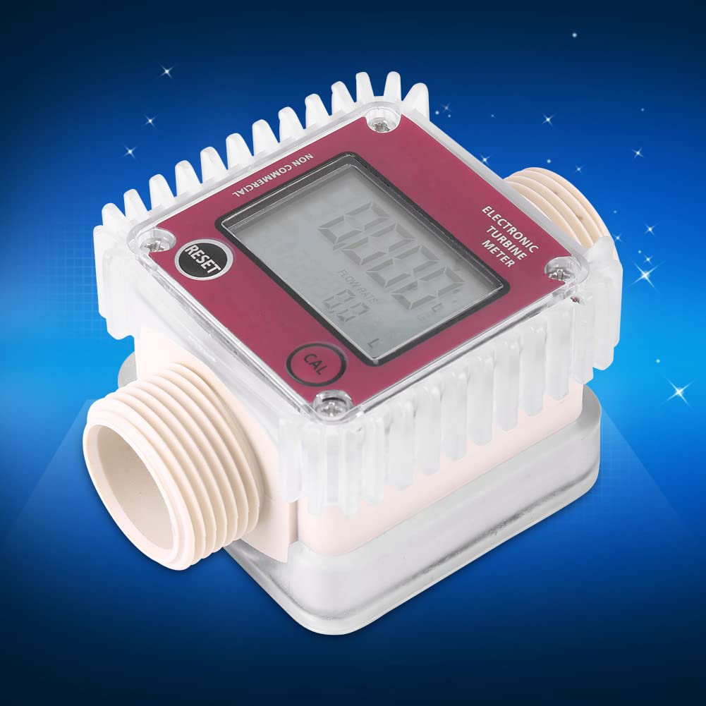 K24 LCD Digital Diesel Oil Fuel Turbine Flow Meter Sostanze chimiche Liquid Water Tester