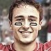 EyeBlack Saints Team Sports Under Eye Sticker College/University, High School, Pro Football, Softball, Baseball, Community Sports, Little League Easy Stick and Peel 8 Strips (4 Pairs)