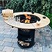 A. Weyck Tools Rundtisch Umrandung für 80cm Feuerplatte Grillplatte Grillring Plancha Feuertonne Grill #27
