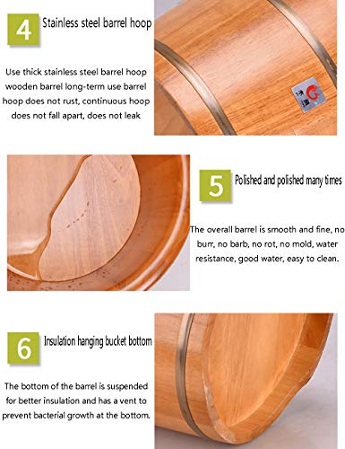 Spa de pies de madera natural con tapa miniatura 4