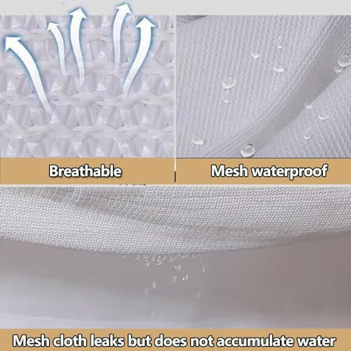 Voile d'ombrage extérieure en maille respirante pour jardin et balcon