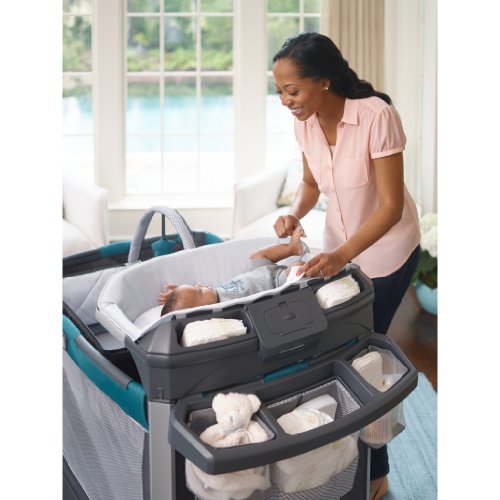 pack and play diaper storage