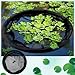 GliCraft 2 Pcs Diameter Fish Barrier Floating Island Plant Protector Black Floating Flora Island Round for Your Home Pond Protects Your Floating Plants from Pond Fish, 18