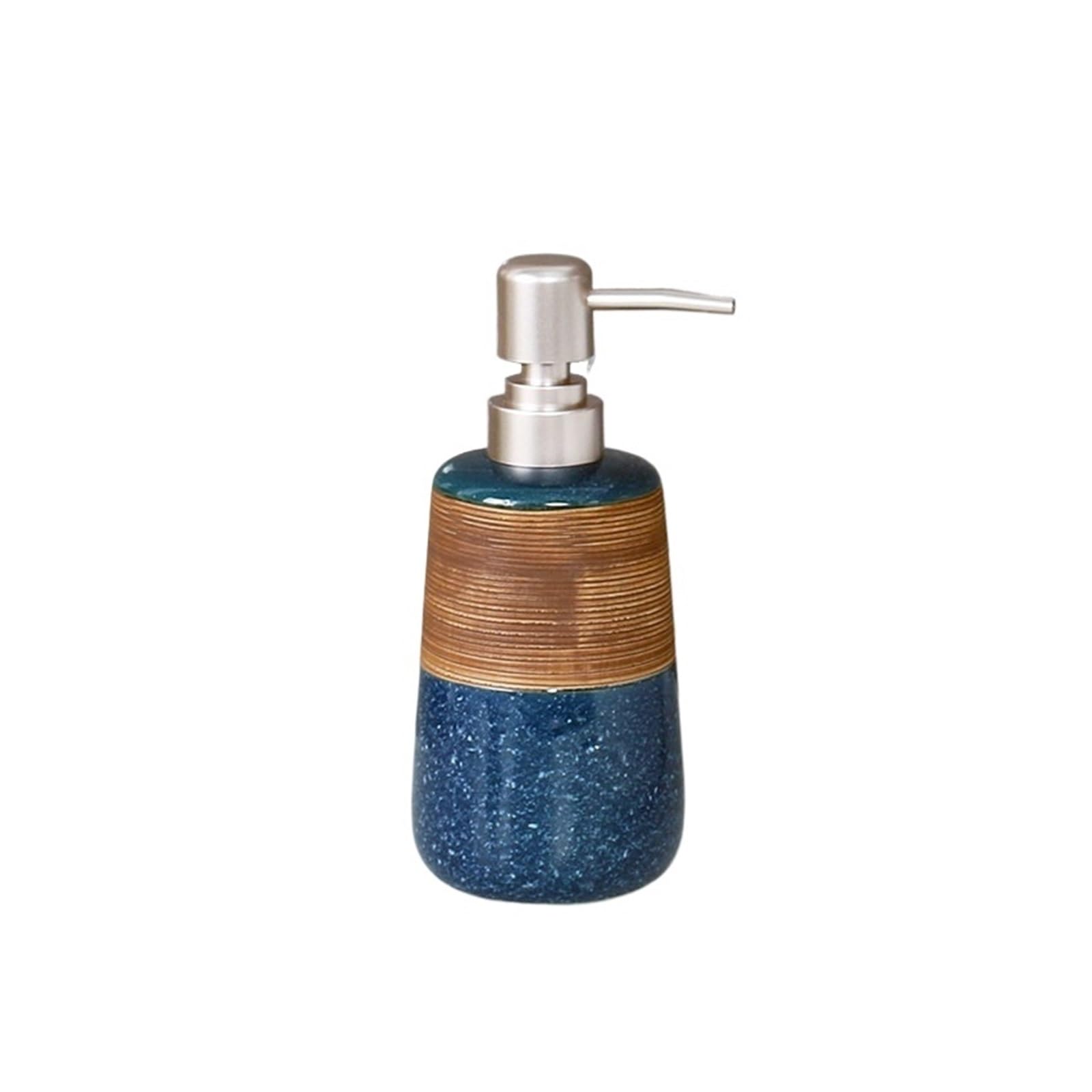 soap dispenser Ceramic Soap Dispensers For Shower Gel, Shampoo, And Body Lotion, Suitable For Hotels, Inns, And Model Homes(Blue)