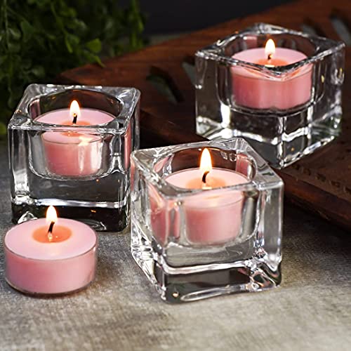 Deybby DES1X05 Natural Scented Soy Wax Tealight Candles Bulk, Romantic Rose Aromatherapy Luxury Tea Candle Set Of 12-4 Hour Burn Time thumb #3