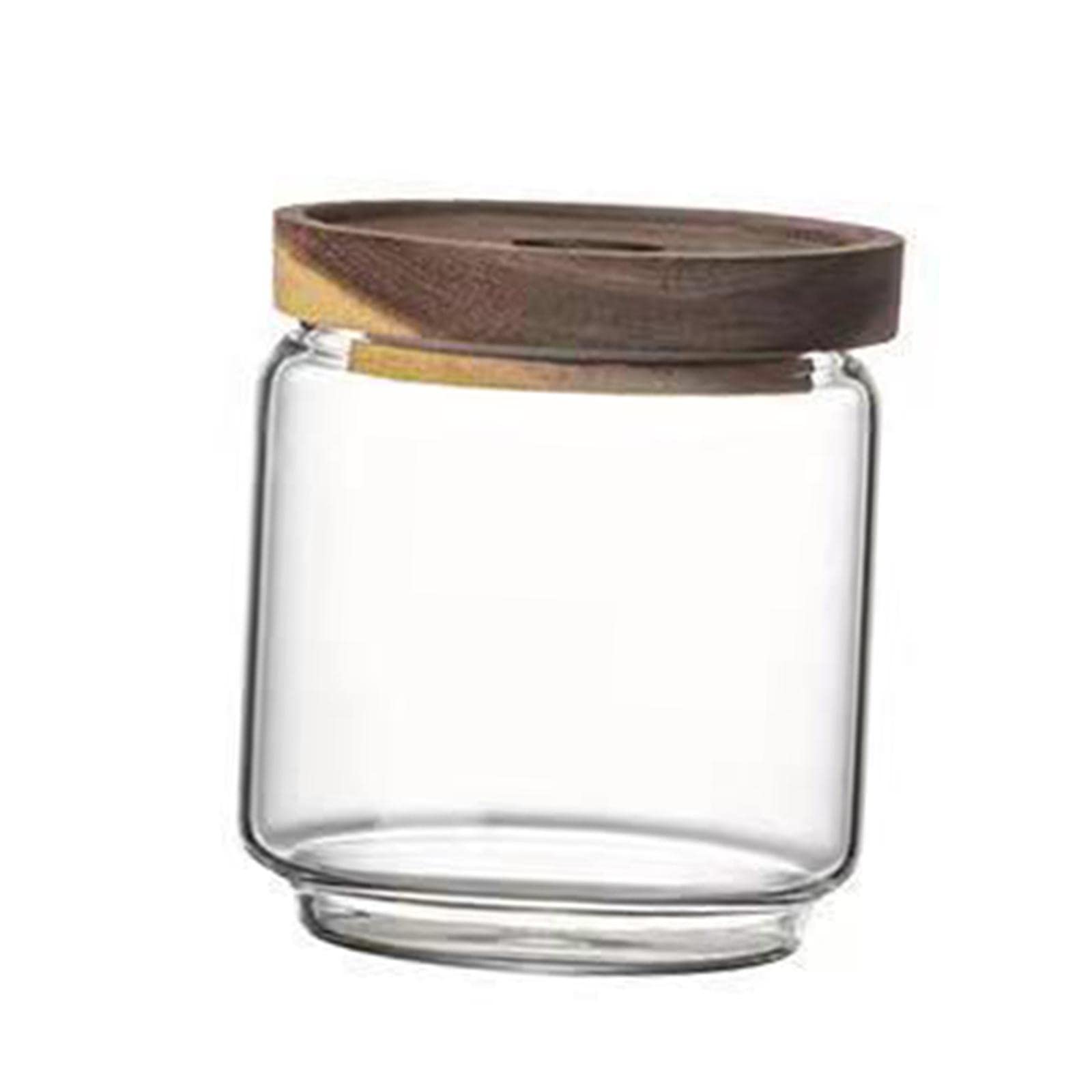 MERISHOPP Circle Spice Jar Eco-Friendly Stackable for Salt Home Kitchen Bulk Cereals 9 x 10 cm-image-1