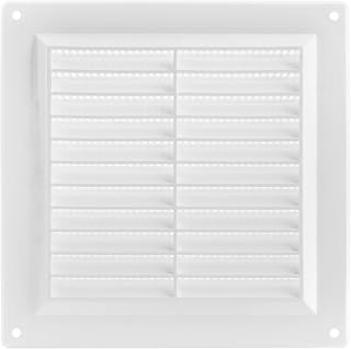 6" x 6" Inch Plastic Ventilation Grille with Insect Mesh. HVAC. Indoor and Outdoor Vent Cover. Does NOT Include Screws.