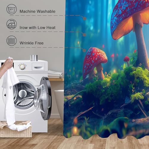 Rideau de douche forêt féerique pour une évasion sensorielle unique sous la douche - 7