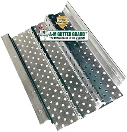 A-M Gutter Guard - Aluminum - Sample Pack - Includes Both 5" and 6" Width Samples (7" in Length, Mill Finish)