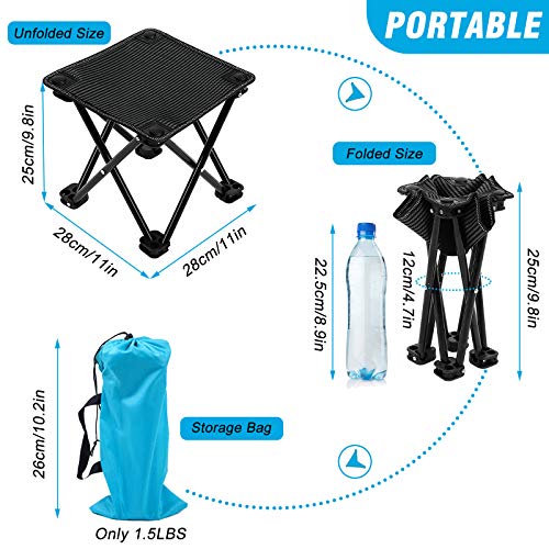 Jaaytct Portable Chair Camping Stool Portable Folding Stools Mini Slacker Chair For Camping Fishing Hiking Gardening Outdoors Compact Lightweight Camping Seat With Carry Bag #TOP1