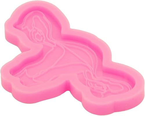 Miniatura 3 de Angel Wings Molde de resina brillante para el útero, molde de silicona para el agarre del teléfono para el enchufe de 1.5 pulgadas, moldes de resina