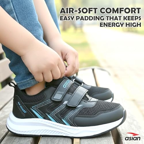 Image of ASIAN Adventure-04 D Velcro Shoes for Kids | Lightweight Sports Shoes for Boys & Girls with Easy Velcro Closure | Breathable Shoes with Strong Grip for Play, School