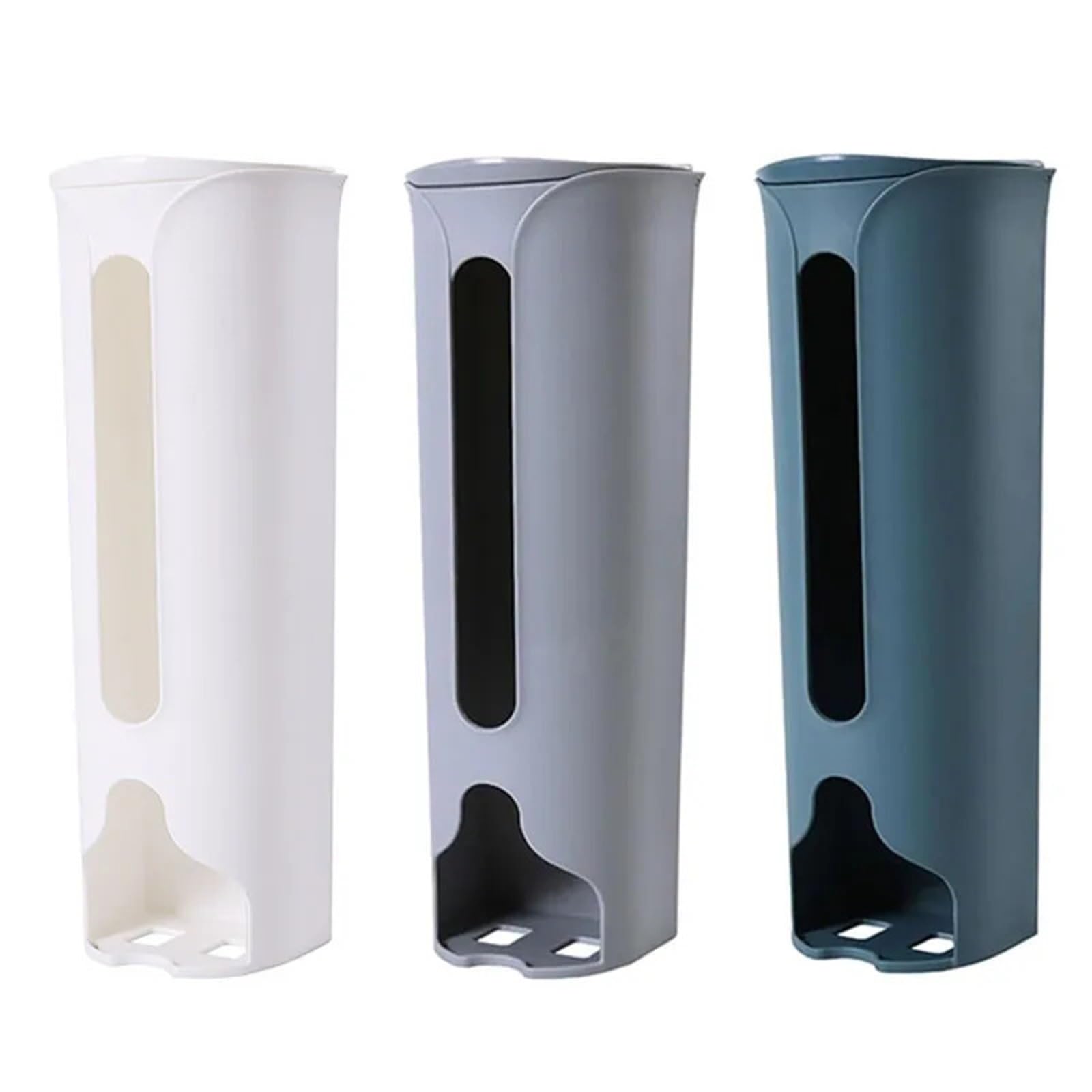 Dispensador De Bolsas De Basura Bolsa de Basura for Colgar en la Pared, Caja de Almacenamiento de plástico, dispensador de Bolsa de Basura for baño, Accesorios de Cocina, 2 uds.(Gray)