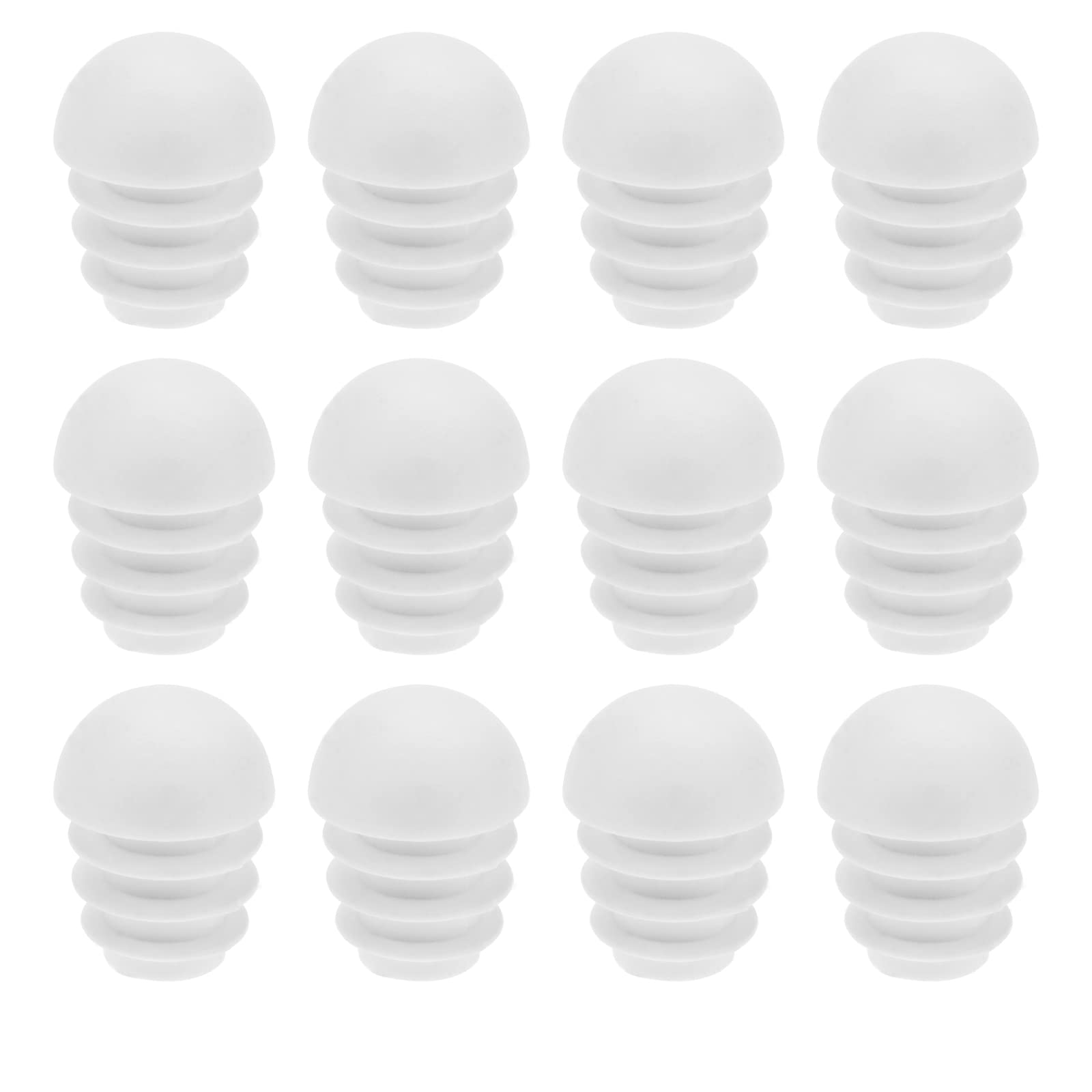 VGOL 50 Piezas de Tapón de Inserción de Tubo de Plástico Tapones de Extremo Redondo Inserciones Abovedadas de Tubo Tapas de Extremo Tapones Accesorios de Muebles para Sillas Patas de Mesa 16 Mm
