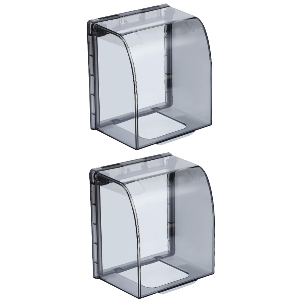 NAMOARLY 2pcs Waterproof Socket Cover Plugs Cover Lockable Outside Plug Cover Waterproof Protection Cord Covers for Wires Wall Double Light Waterproof Outlet Water Shield Clear Gfci Plastic