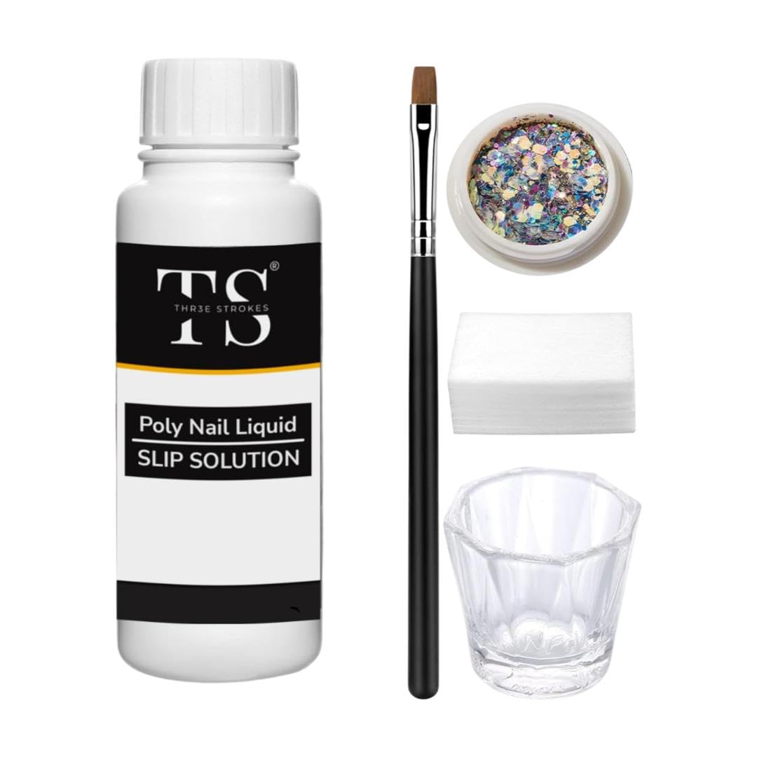 Polygel Slip Solution - Slip Solution for Polygel Nails Anti-stick Gel Solution for Poly Gel Nail Kit