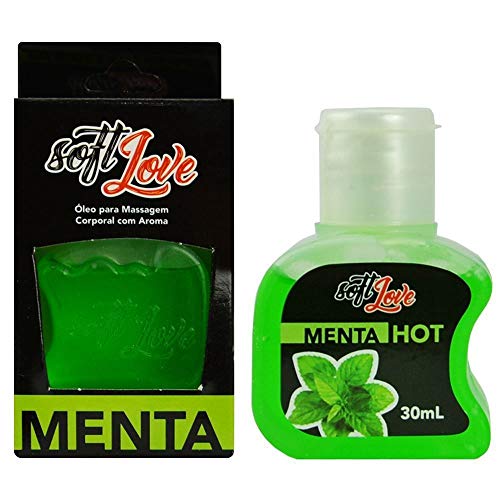 GEL OLEO COMÉSTIVEL PARA MASSAGEM 30ML MENTA - SOFT LOVE