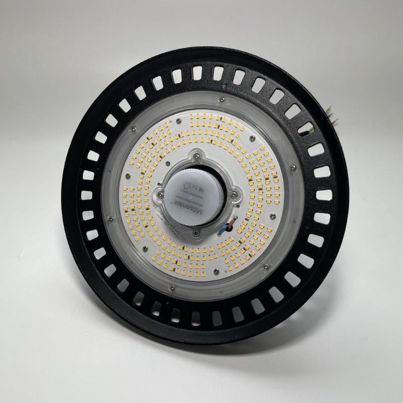SILAMP Suspension Industrielle UFO 100W 160lm/W avec Détecteur de mouvement - Blanc Neutre 4000K - 5500K
