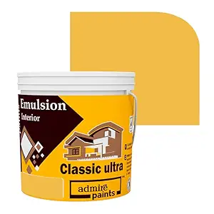 Classic Ultra Acrylic Waterbase Interior Emulsion Paint - Matt Finish, Excellent Hiding, Anti Bacterial, Water & Alkali Resistant, Eco Friendly Emulsion-DHOOP-I(4Litre)