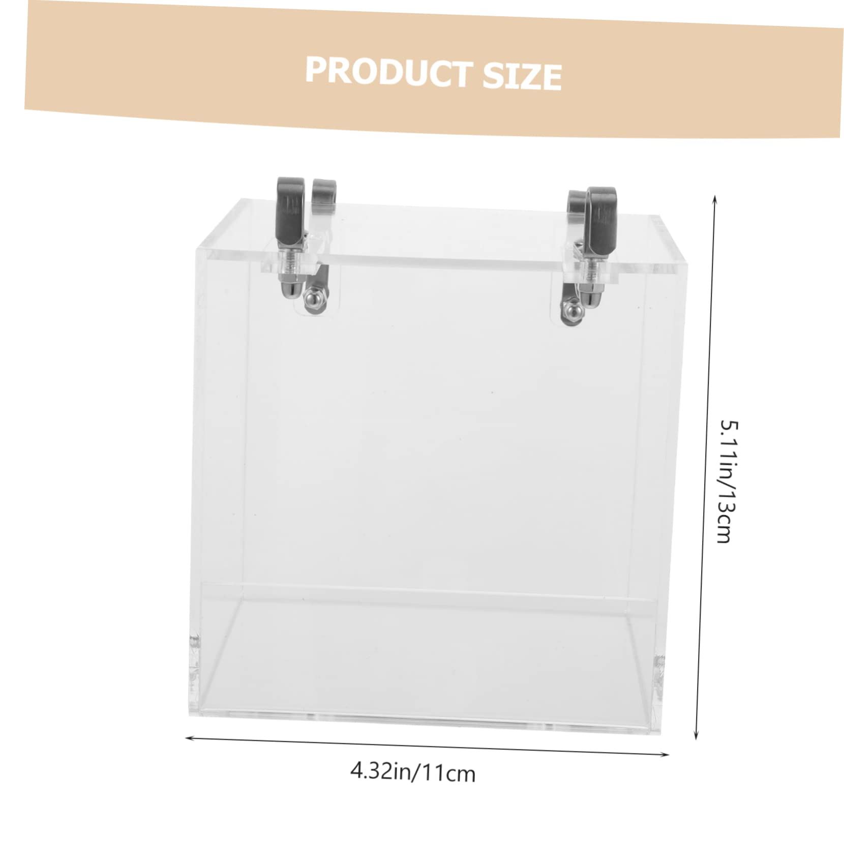 Happyyami Vogelduschbecken aus Acryl für Vögel mit Stabilem Design und Einfacher Aufbewahrung Geeignet für Zuhause und Zoohandel als Vogelbadewanne in Boxform