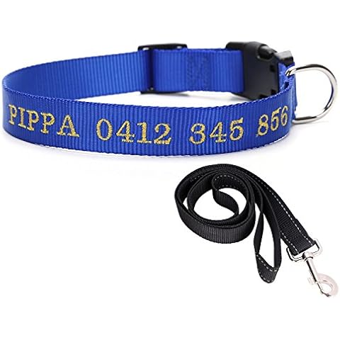 Collar de perro personalizado de nailon bordado Cover