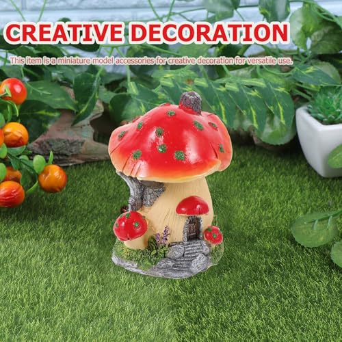 Maison Champignon Miniature en Résine Synthétique Finition Artisanale - 7
