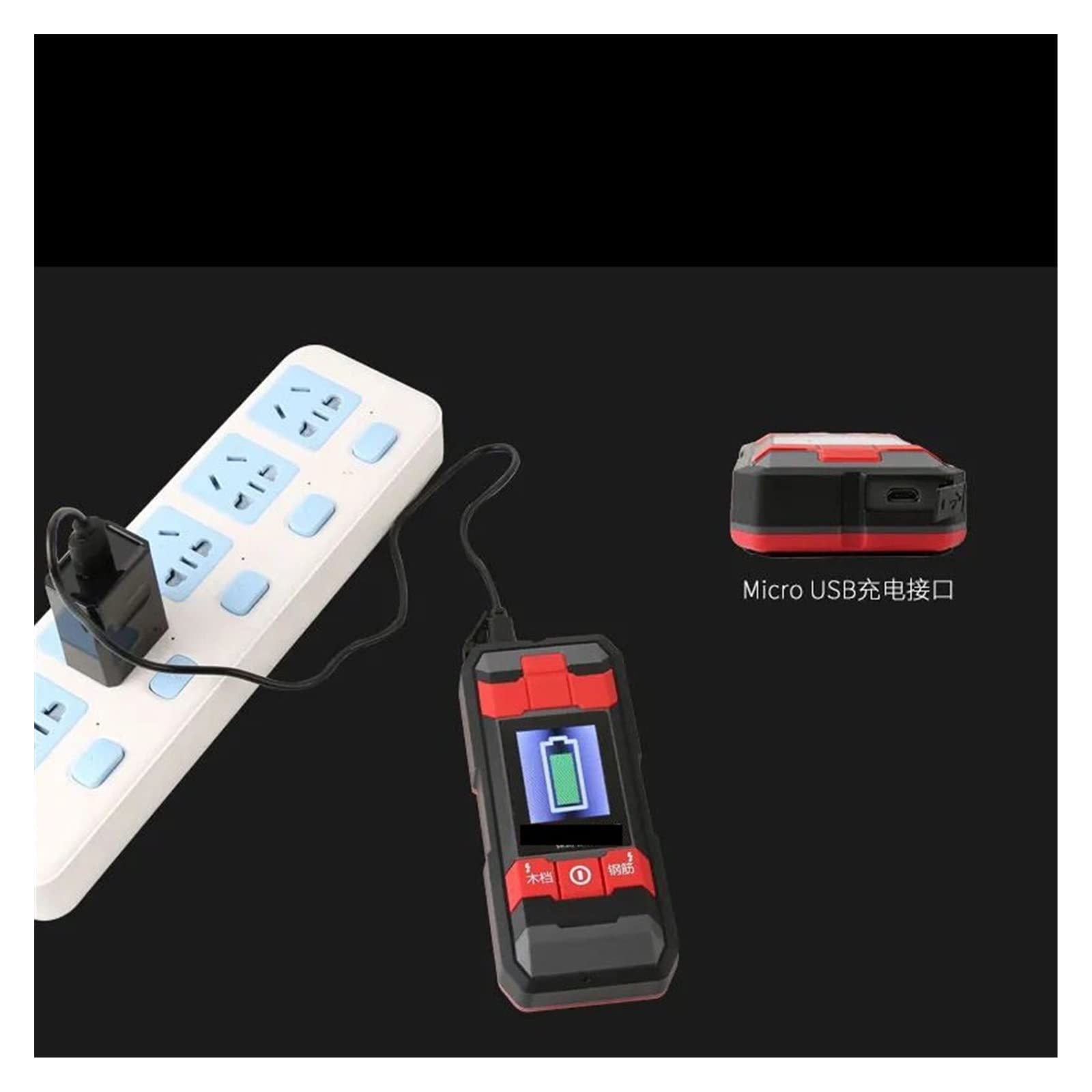 Escáner de Pared, Detector De Cables Y Tuberías Eléctricas, Barra Refuerzo Hormigón Multifuncional Metal Montada En La Pared para detectar Metales y Madera