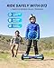 Gyroor Self Balancing Scooter New G13 All Terrain Balancing Scooter with LED Lights, Self Balancing Off Road with Bluetooth for Kids ages 6-12 and Adults-Blue