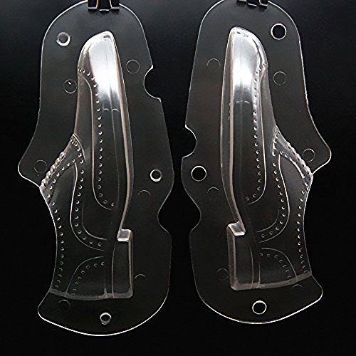 Moldfun 3D Men's Leather Shoe Chocolate Mold 8.5"(L) X 3.9"(H) Men Polycarbonate Plastic Mould For Fondant, Candy, Cake Decorating, Home Baking Sugar Craft Accessories #TOP2