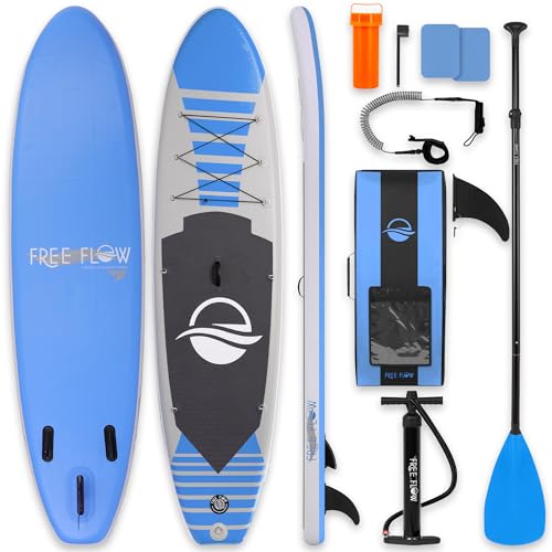 SereneLife Inflatable Stand Up Paddle Board, SUP Board- Paddleboards for Adults and Youth, Surfing Board Kit, 0.63cm Thick Standup Paddleboarding, Non-Slip Deck, Wide Stance, Surf Control w/Backpack option