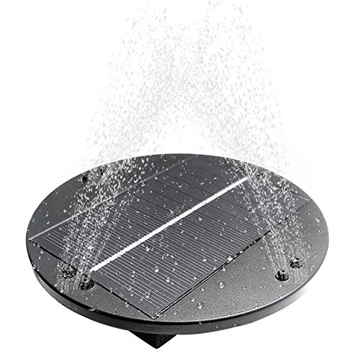 MEYENG 1.0W Pompe De Fontaine Solaire, Fontaine Solaire Extérieur, Flottante Pompe Bassin Solaire Autoportante avec 8 Buses pour Bain D'oiseau, Étang, Piscine, Décoration De Jardin Cover
