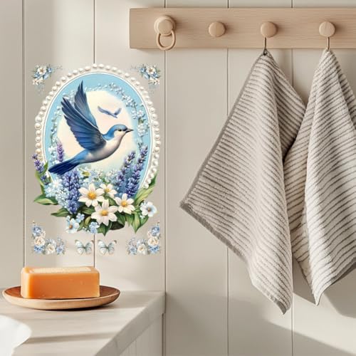 Calcomanías flores adhesivos autoadhesivos UV para renovar muebles sin pintar 5
