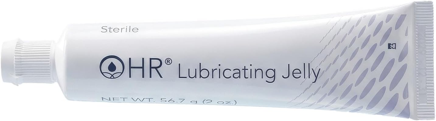 Lubricating Jelly Tube Variation (1) | Sterile, non-greasy, non-staining water-based gel; not made with natural rubber latex; single 2 oz flip-top tube