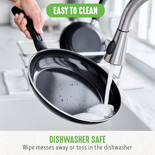 Greenlife CC003470-001 Soft Grip Healthy Ceramic Nonstick 7 Inch And 10 Inch Frying Pan Set, Pfas & Pfoa-Free, Dishwasher Safe, Egg Omelet Skillet thumb #6