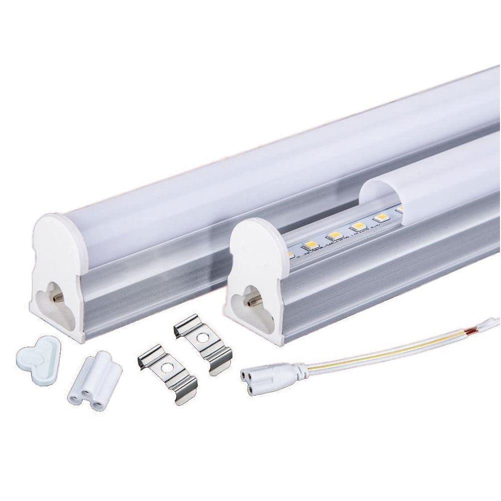 LED Tube Lights 1200mm (4ft) 20W T8 LED Tube Integrated Fixture,Fluorescent Tube Replacement for Home and Commercial 6500K(Pure White)