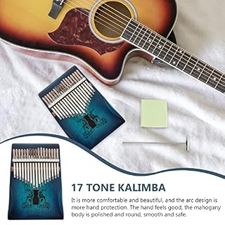 BIENKA Kalimba Thumb Piano 17 Keys: Portable Mbira Finger Piano avec Tuning Hammer Professional Thumb Piano Piano – Image 4