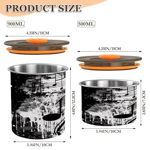 Lata hermética para café Blueangle acero inoxidable 900ml miniatura 2