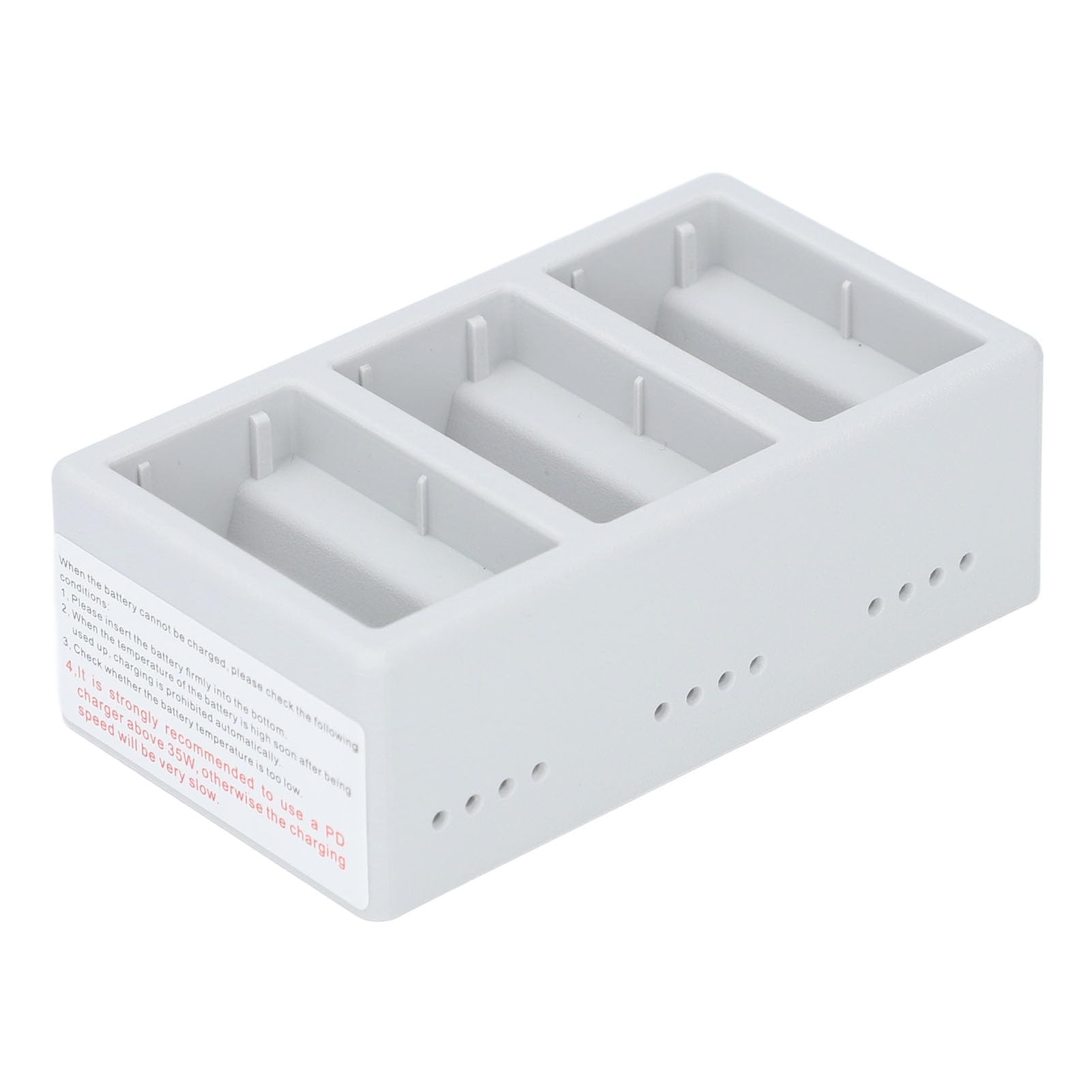 Jiawu Hub di Ricarica per Batterie per Droni, modalità di Ricarica Doppie a 3 Alloggiamenti Rapida 35 W, Hub Caricabatterie Bidirezionale con Deposito di Scarica della Carica per Mini 3, 4, Pro